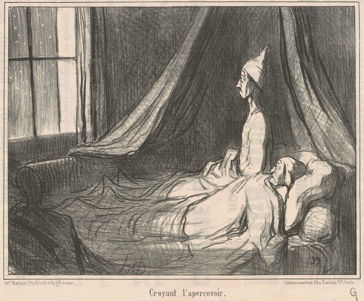 Gelovend dat hij het zag... door Honoré Daumier