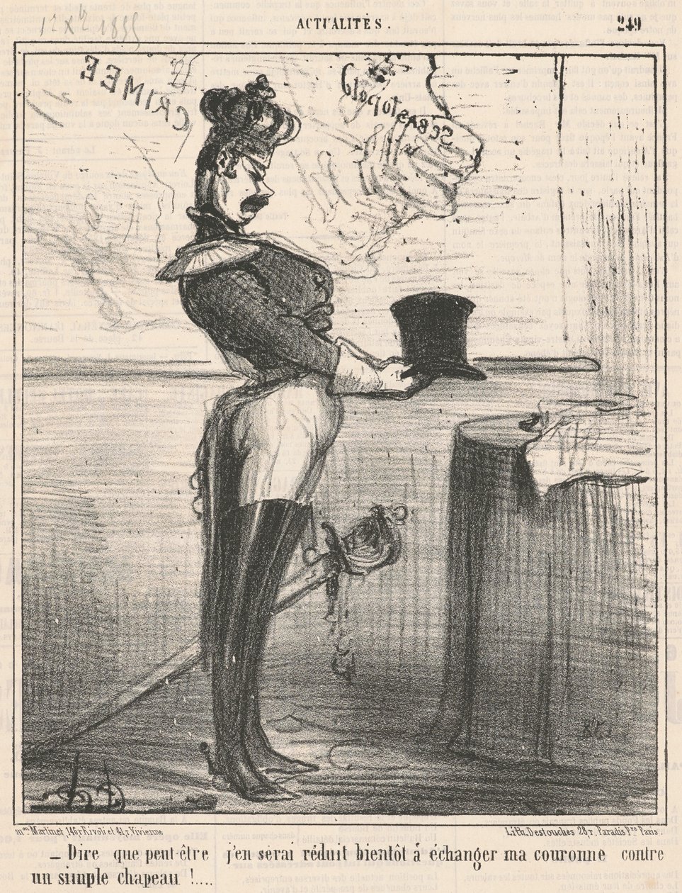 Te zeggen dat ik misschien ... door Honoré Daumier