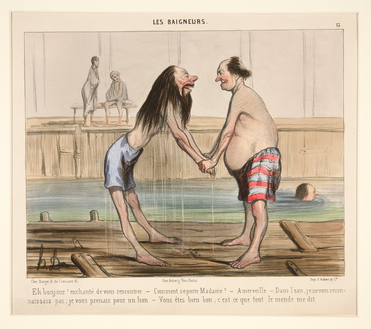 Eh hallo! aangenaam u te ontmoeten door Honoré Daumier