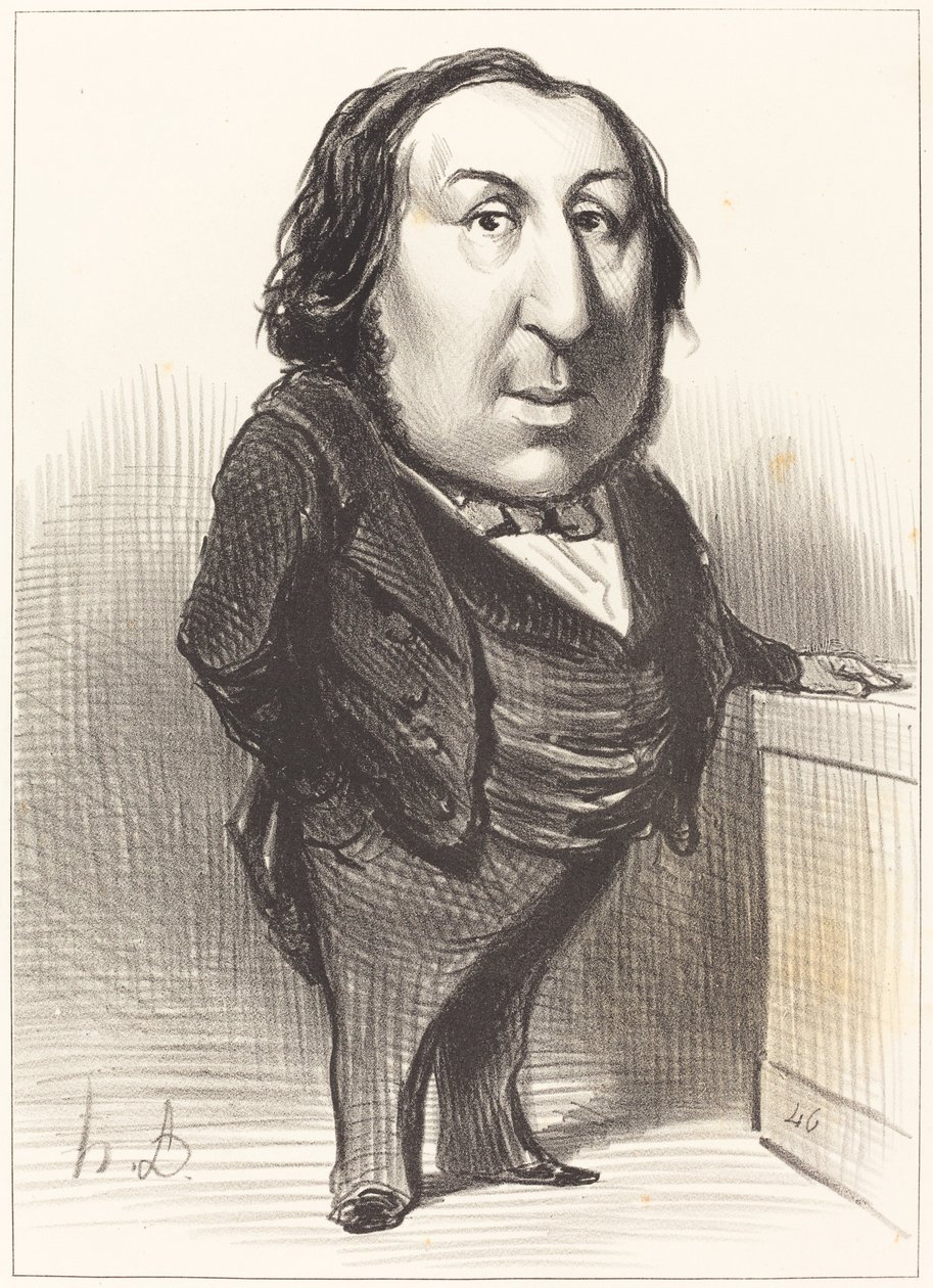 Emmanuel Arago door Honoré Daumier