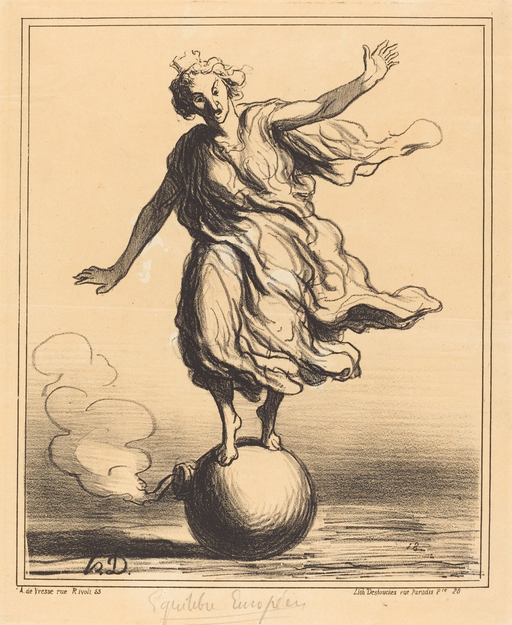 Europees Evenwicht door Honoré Daumier
