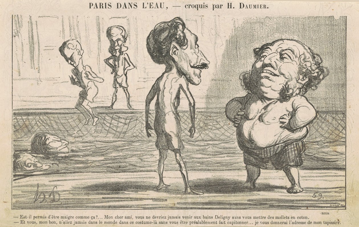 Is het Toegestaan zo Mager te Zijn! door Honoré Daumier