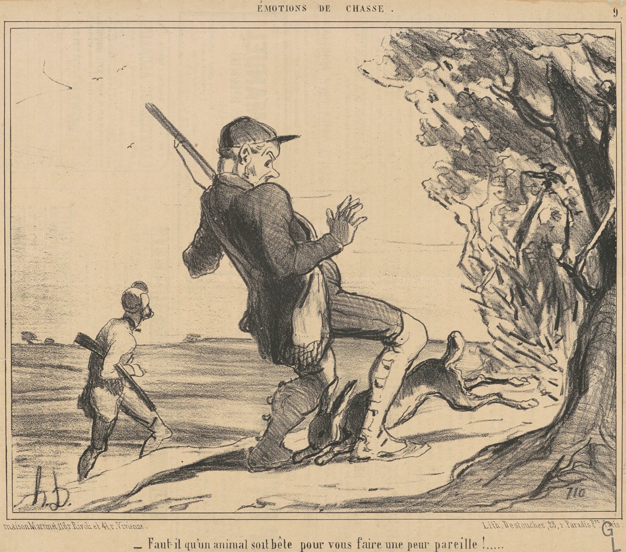 Moet een dier zo dom zijn door Honoré Daumier