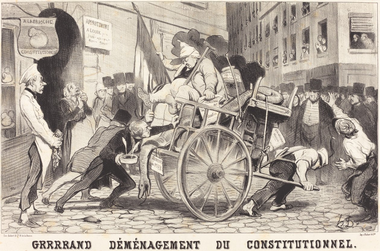 Grrrrand Verhuizing van de Constitutioneel door Honoré Daumier