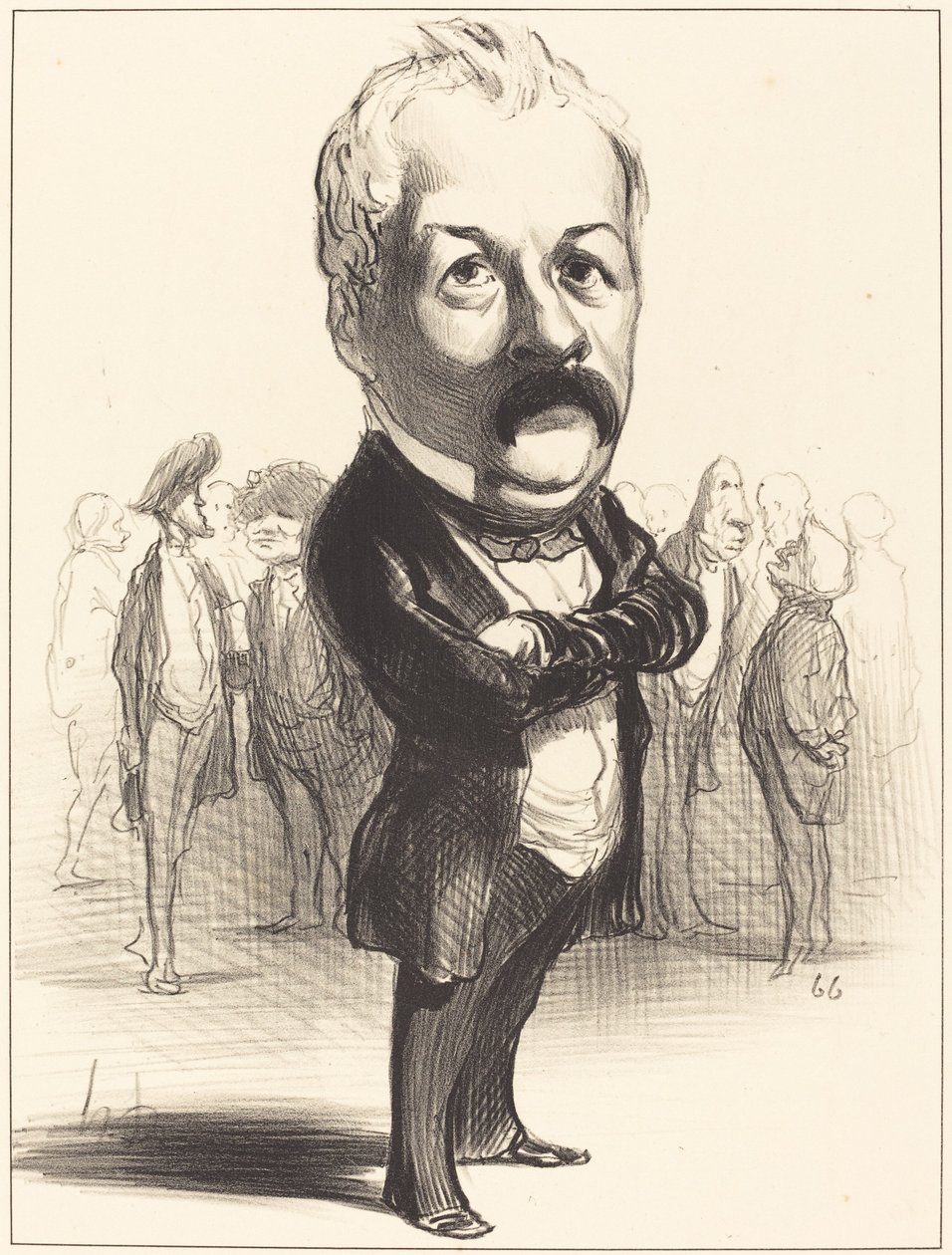 Gustave Sautayra door Honoré Daumier