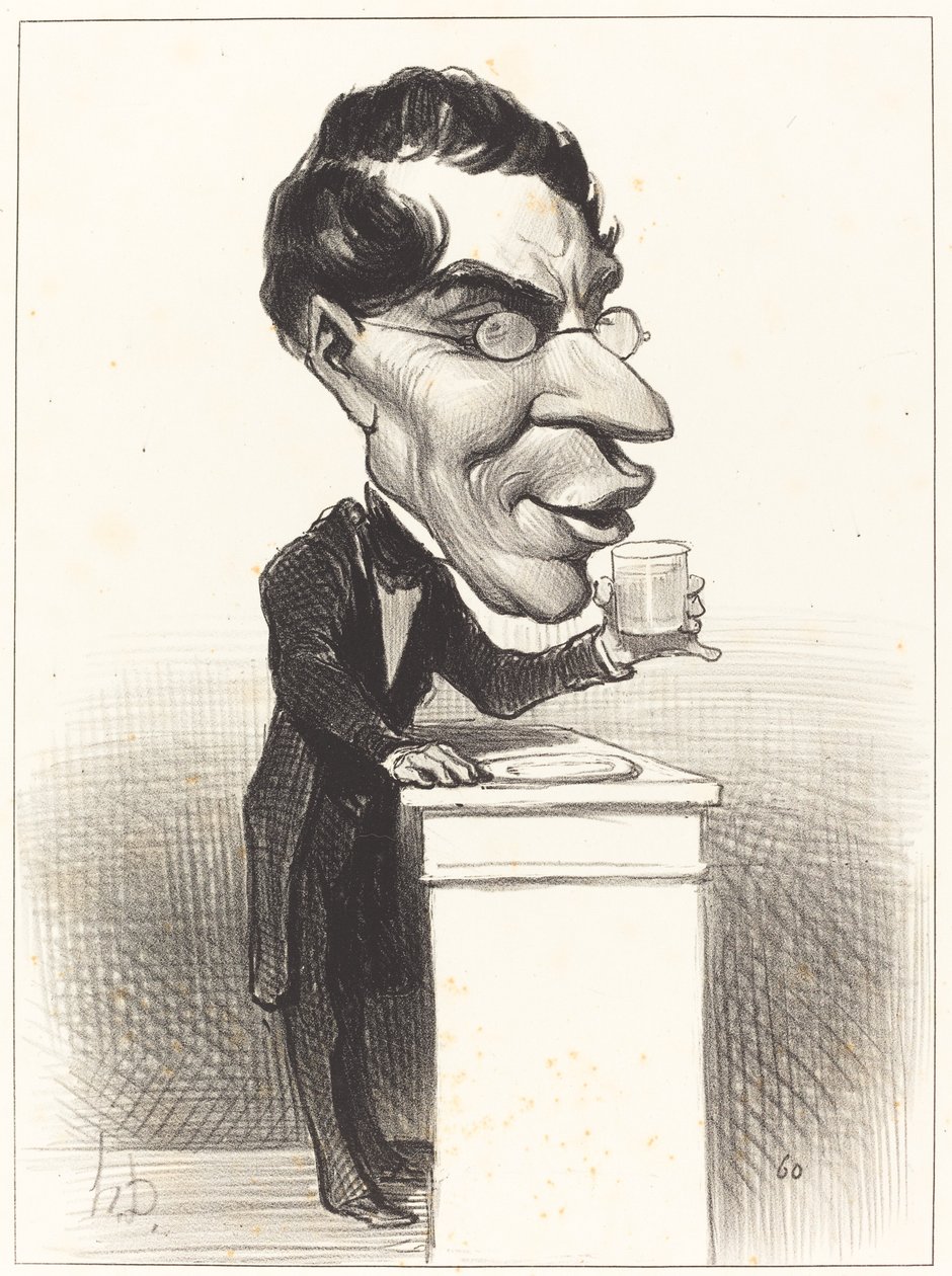 H.M. Augustin Corne door Honoré Daumier