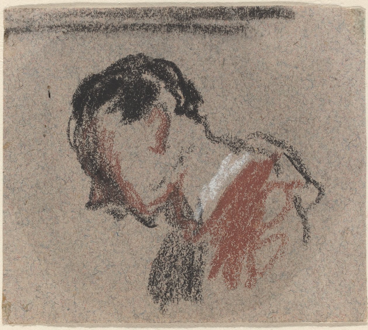 Hoofd van een man door Honoré Daumier