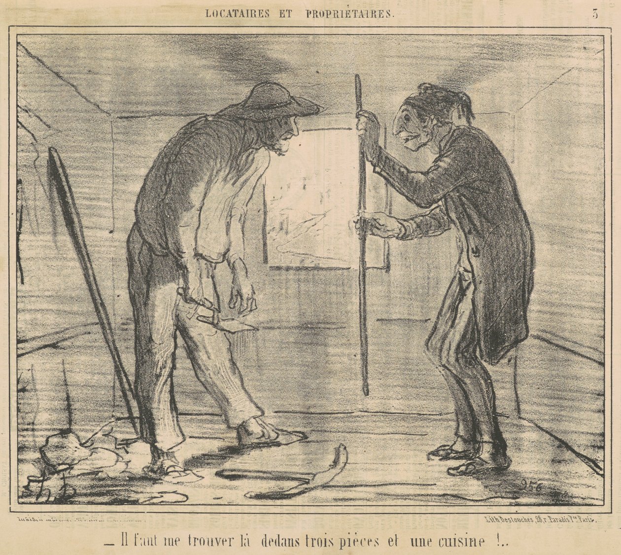 Je moet me vinden ... drie stukken ... door Honoré Daumier