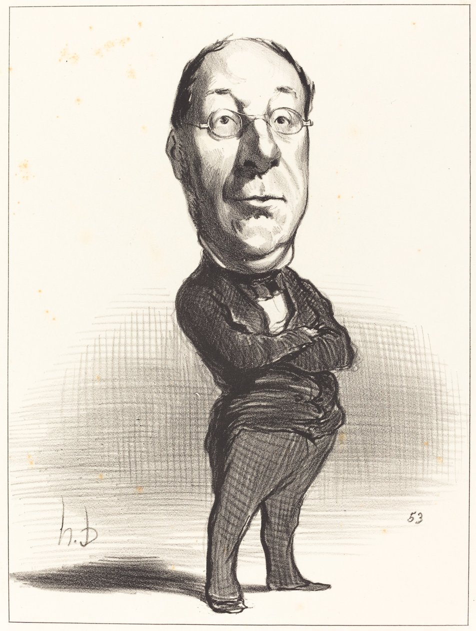 J.-B. Gustave de Laboulie door Honoré Daumier