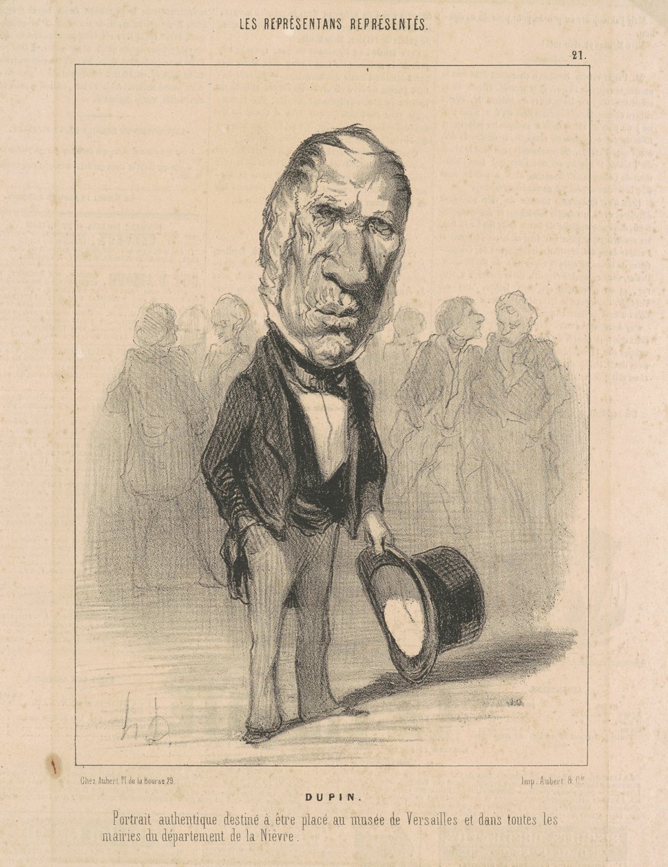 J. Jacques Dupin door Honoré Daumier