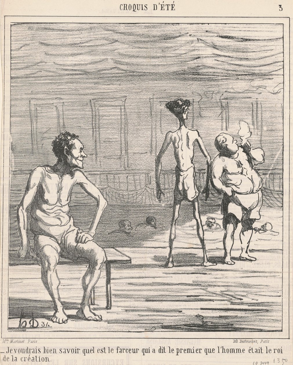 Ik zou graag willen weten wie... door Honoré Daumier