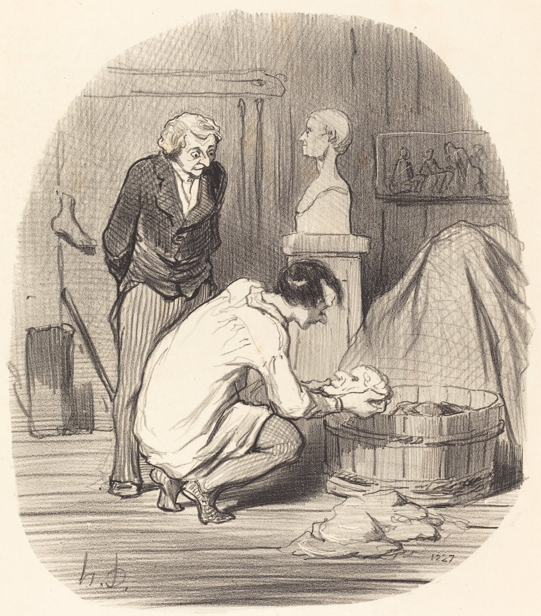 De Kunstenaar - Dat is Klaar!... door Honoré Daumier