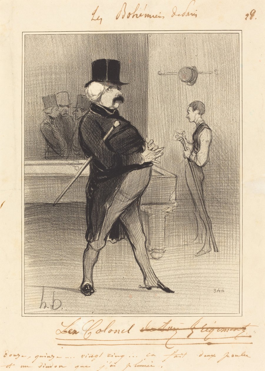 De Ex-Kolonel door Honoré Daumier