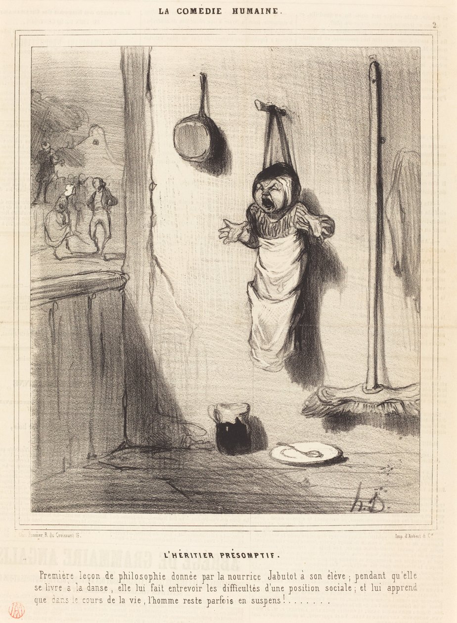 De vermoedelijke erfgenaam door Honoré Daumier