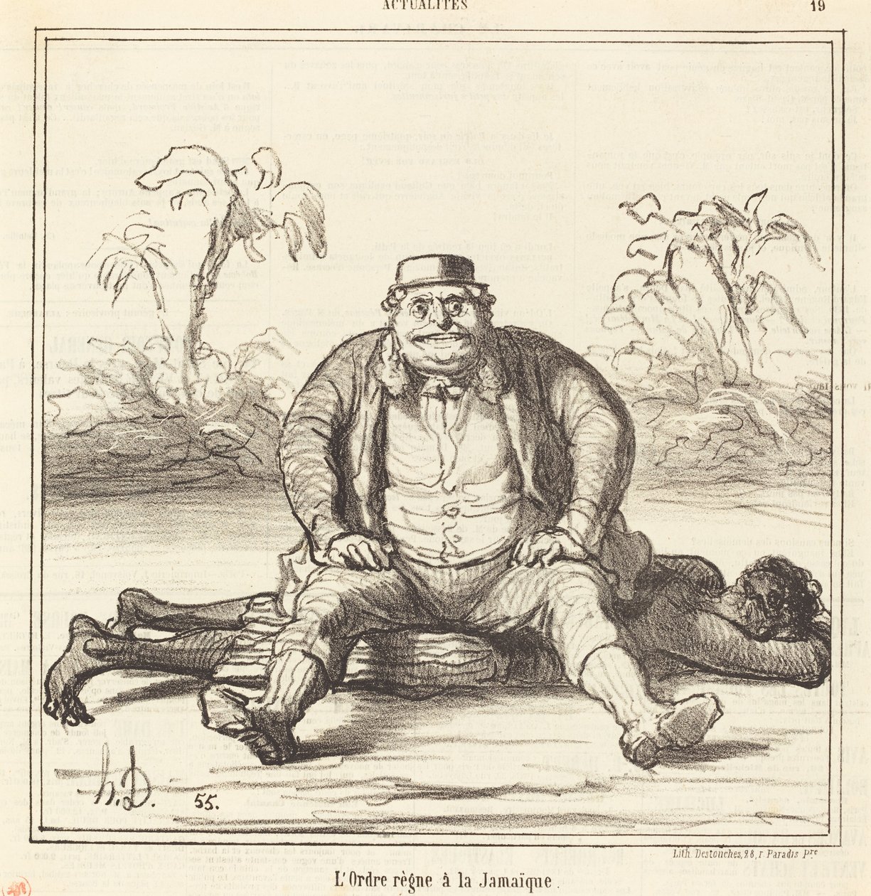 De orde heerst in Jamaica door Honoré Daumier