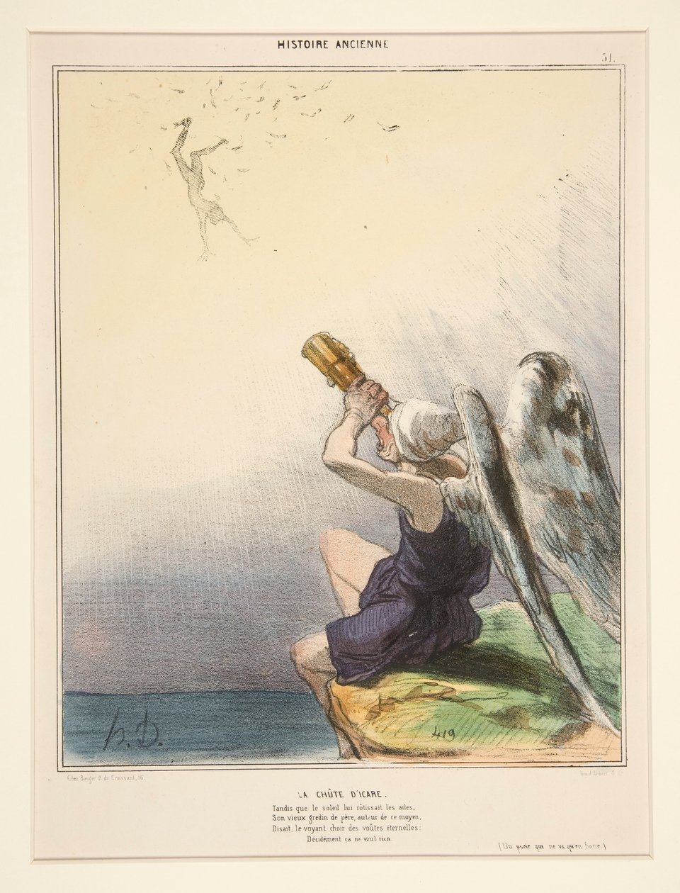 De val D door Honoré Daumier