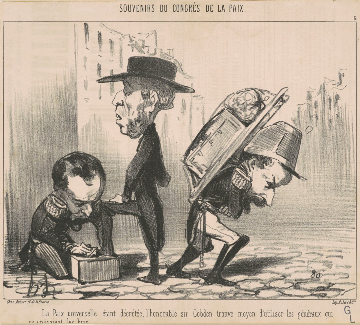 Universele vrede is afgekondigd... door Honoré Daumier