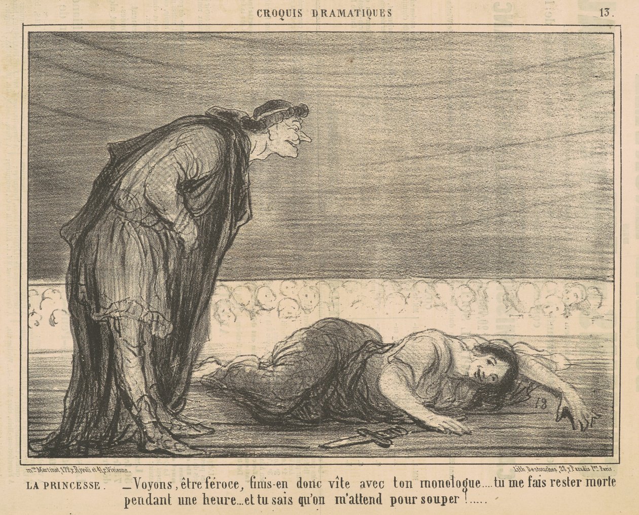 De prinses door Honoré Daumier