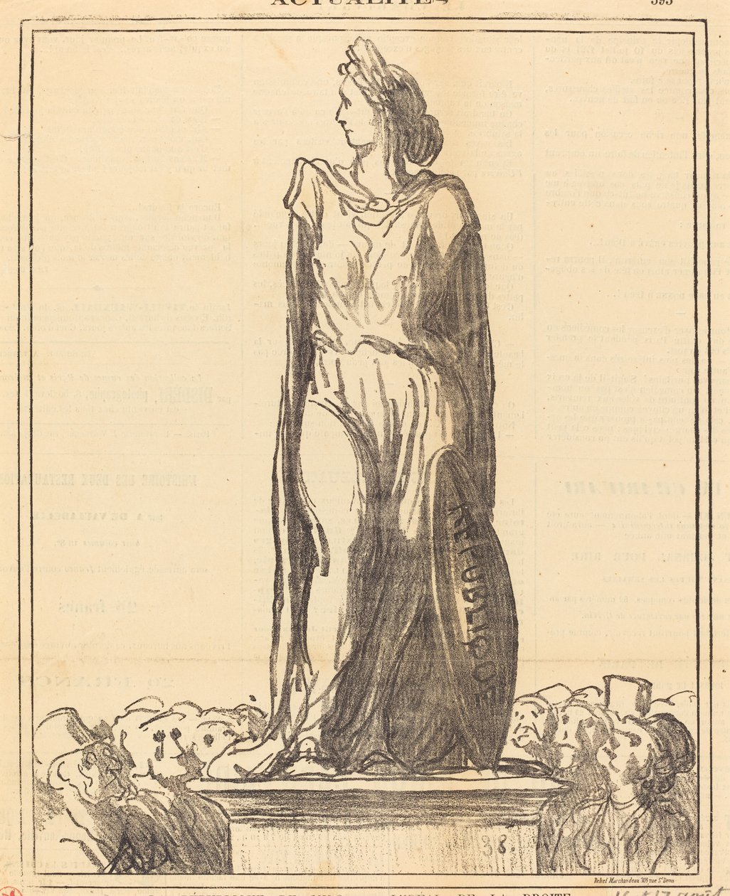 De Republiek van Milo door Honoré Daumier
