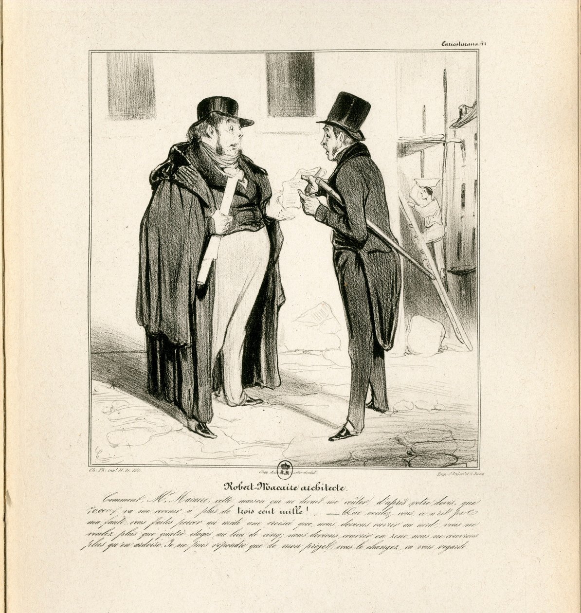 Le Charivari, Satirisch in N & B door Honoré Daumier
