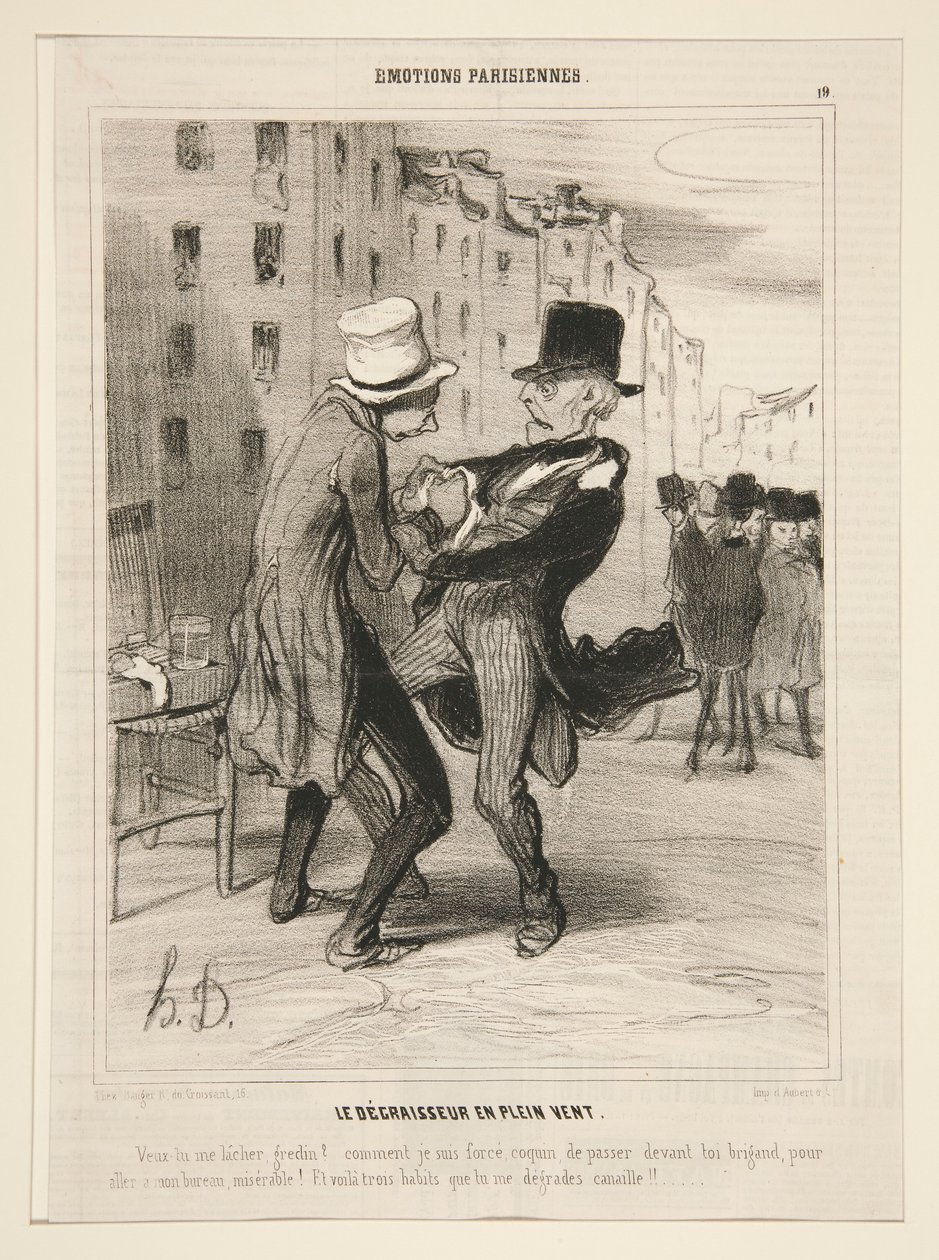 Le Degraisseur en plein vent door Honoré Daumier