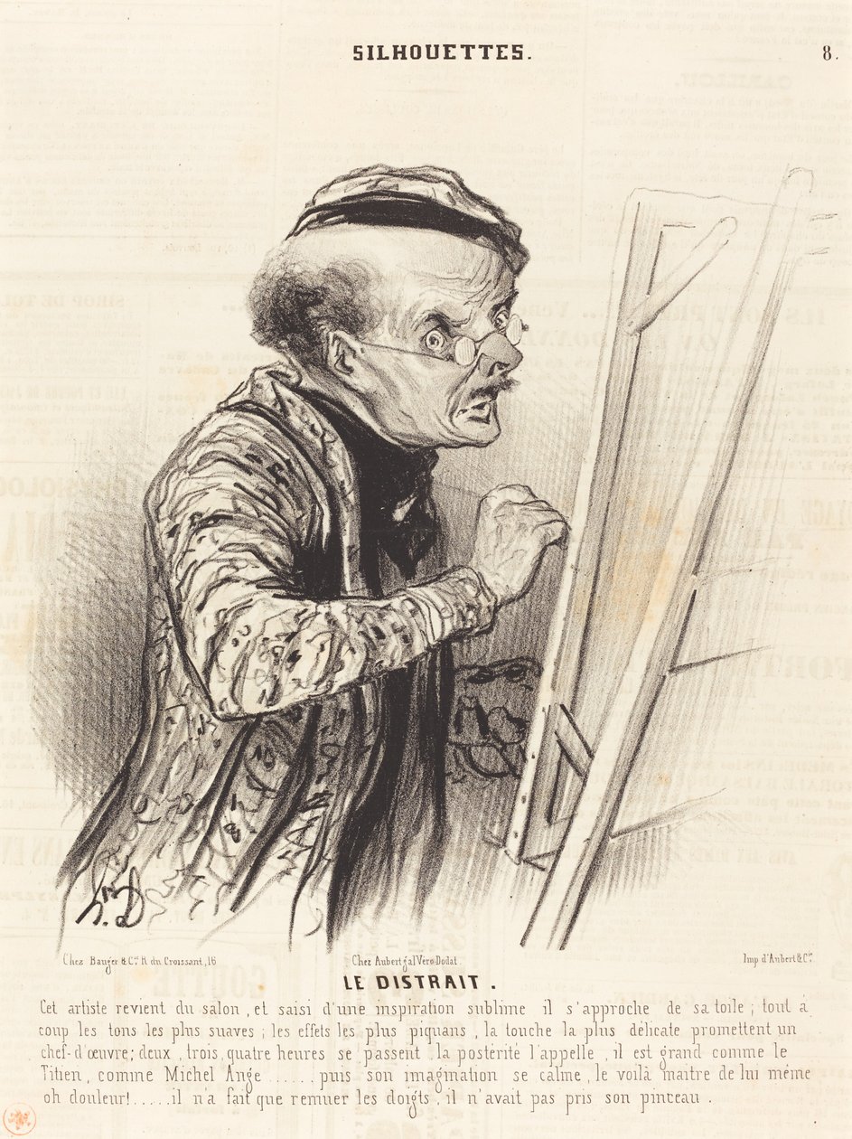 De Vergeetachtige door Honoré Daumier