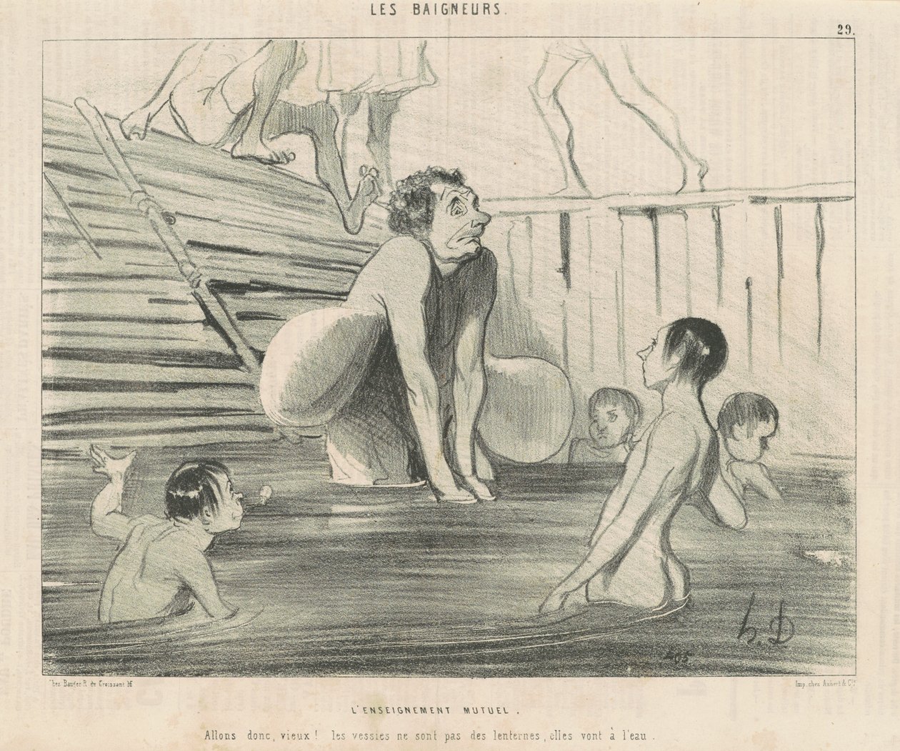 Het wederzijds onderwijs door Honoré Daumier