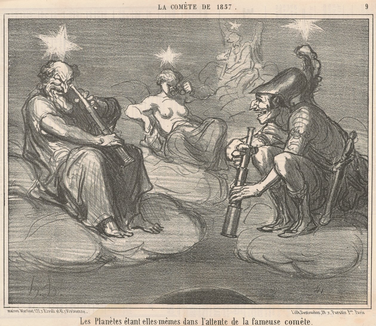 De planeten zelf zijnde door Honoré Daumier