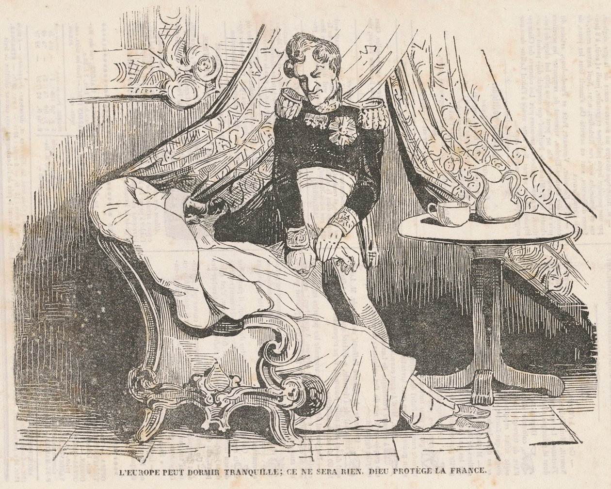 Europa kan rustig slapen... door Honoré Daumier