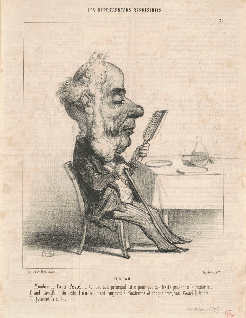 Luneau door Honoré Daumier