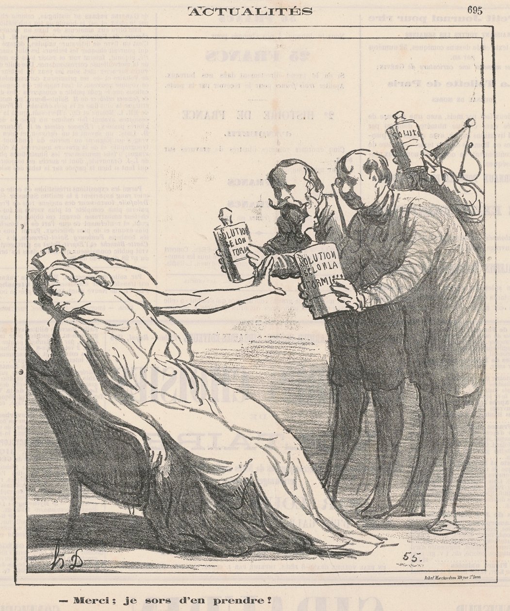 Dank je, ik heb er net een genomen door Honoré Daumier