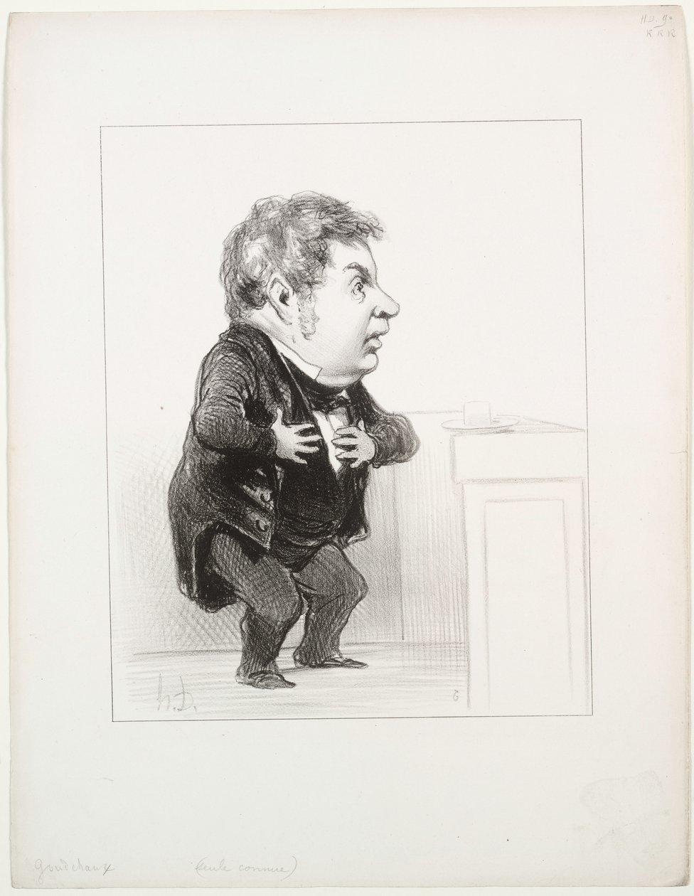 Michel Goudchaux door Honoré Daumier