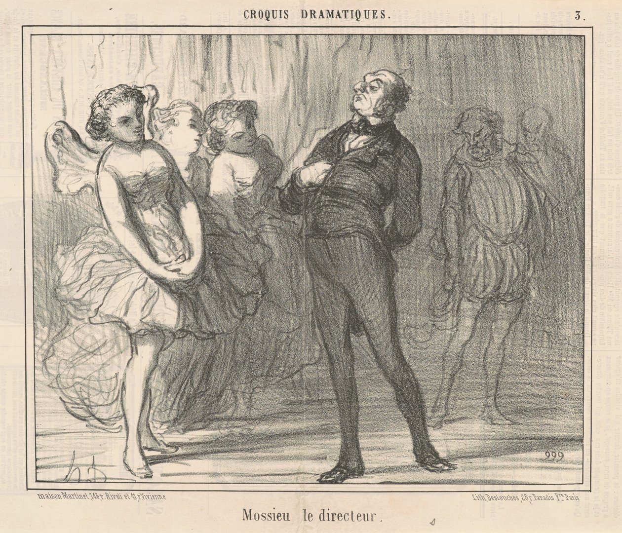 Mossieu de directeur door Honoré Daumier