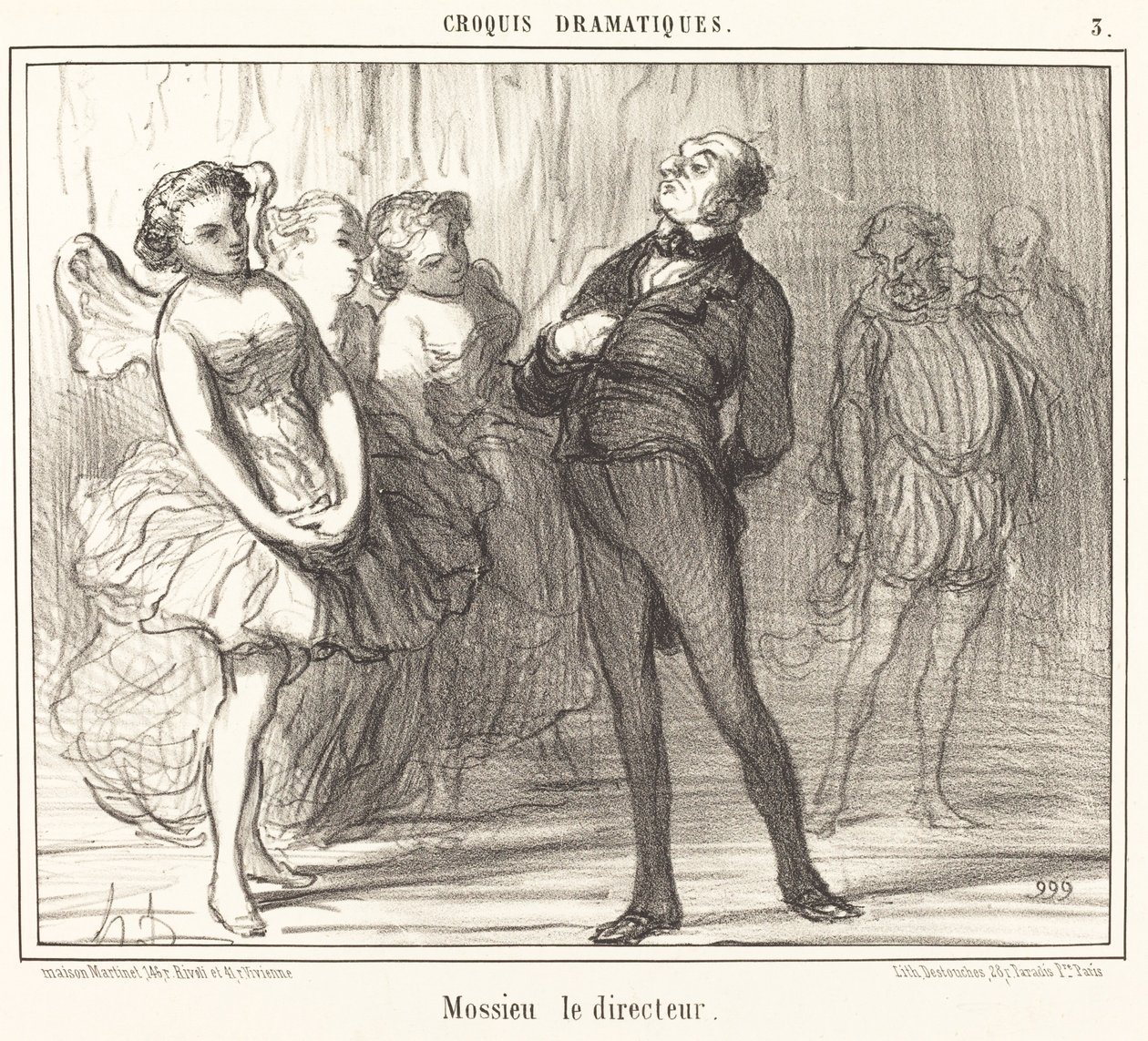 Mossieu de directeur door Honoré Daumier