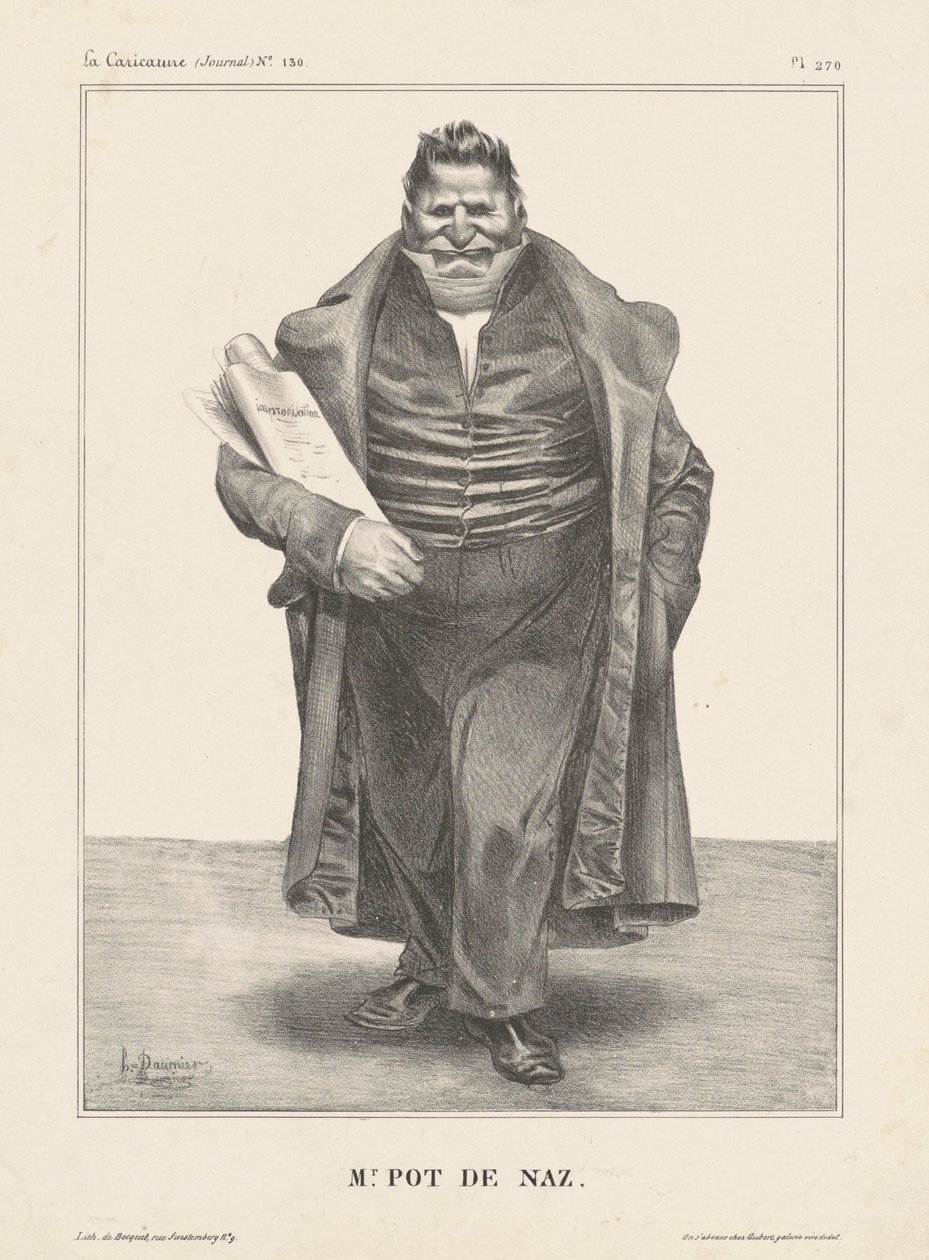 Meneer Pot de Noz. door Honoré Daumier