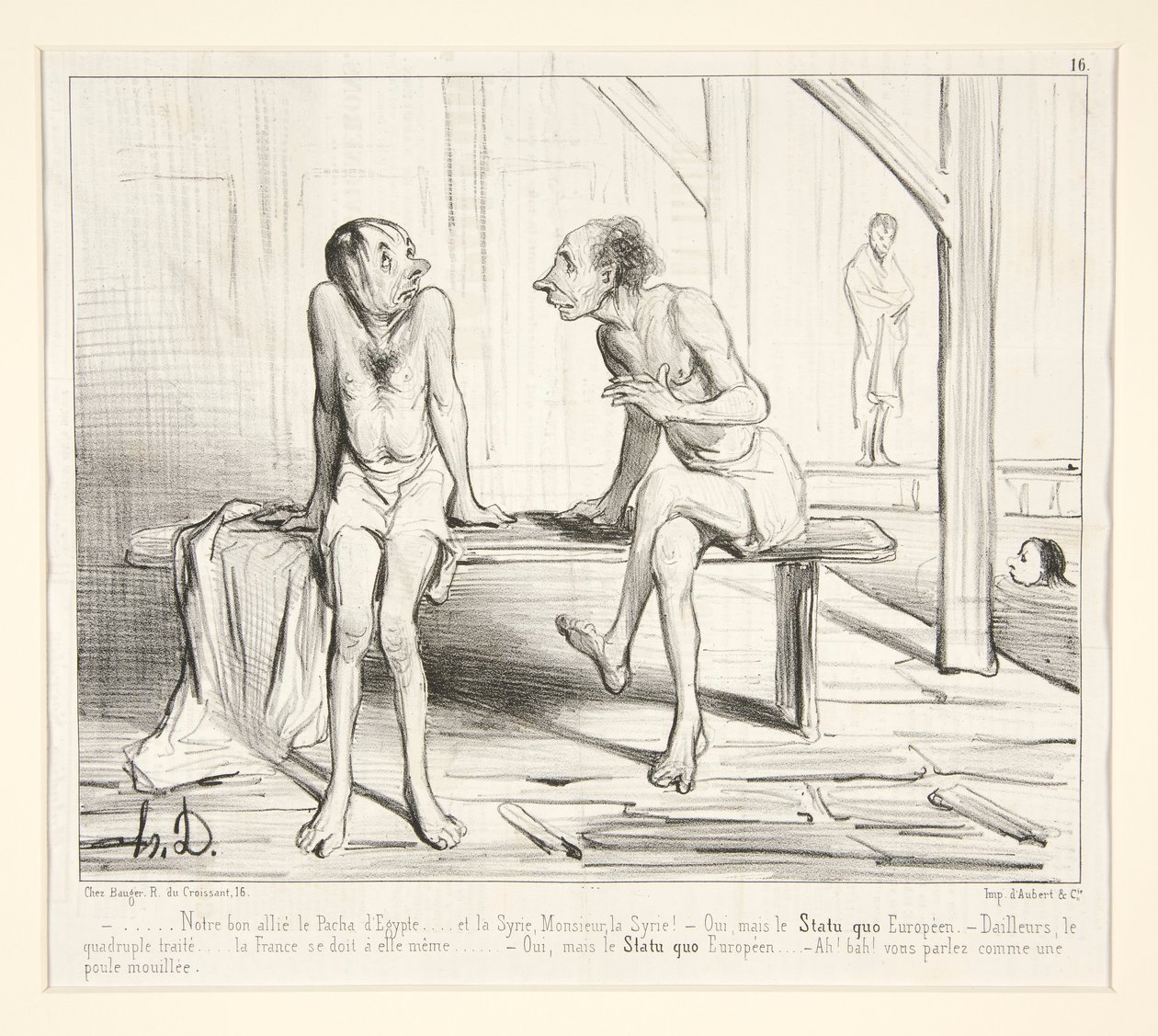 Onze Goede Bondgenoot de Pacha d door Honoré Daumier