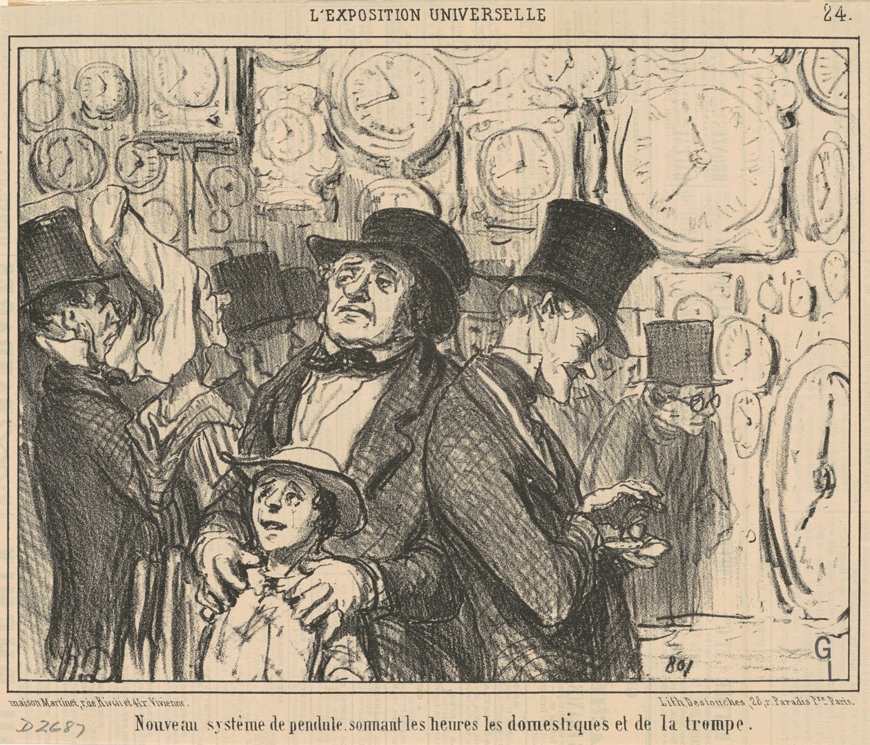 Nieuw systeem van klok ... door Honoré Daumier