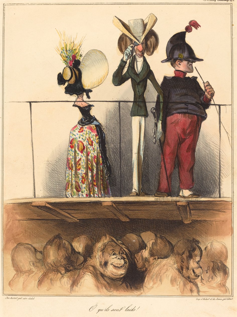 O wat zijn ze lelijk! door Honoré Daumier