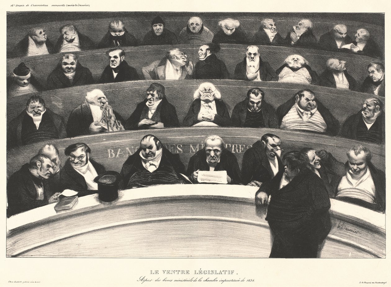 Parlementsbuiken door Honoré Daumier