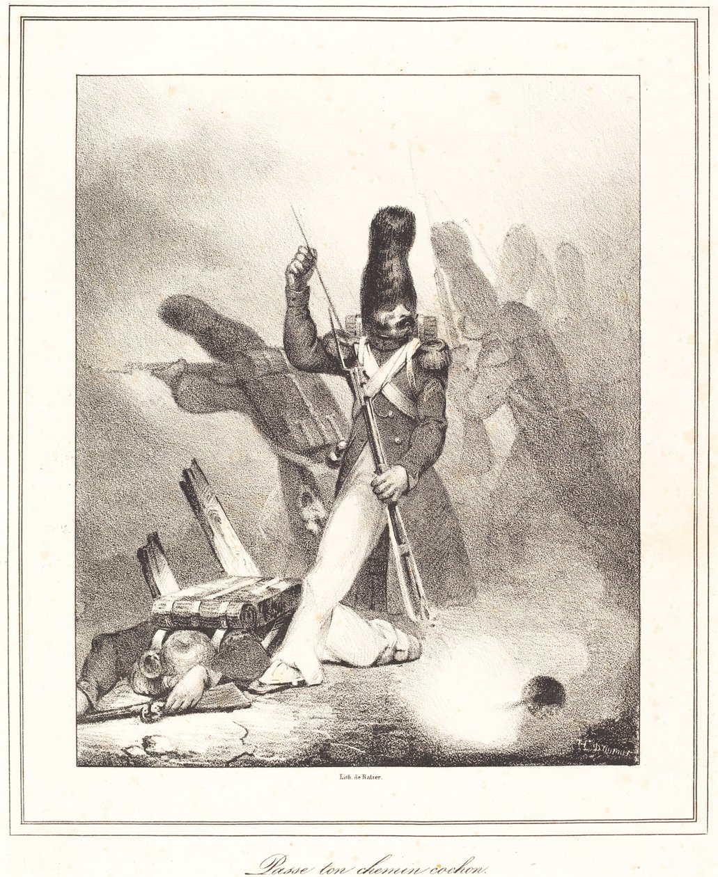 Ga je weg, varken door Honoré Daumier