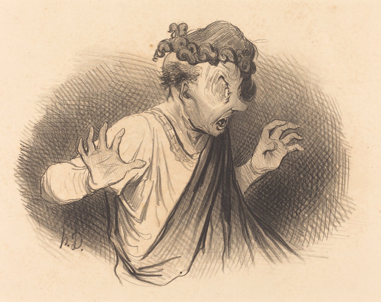 Voor wie zijn deze slangen... door Honoré Daumier