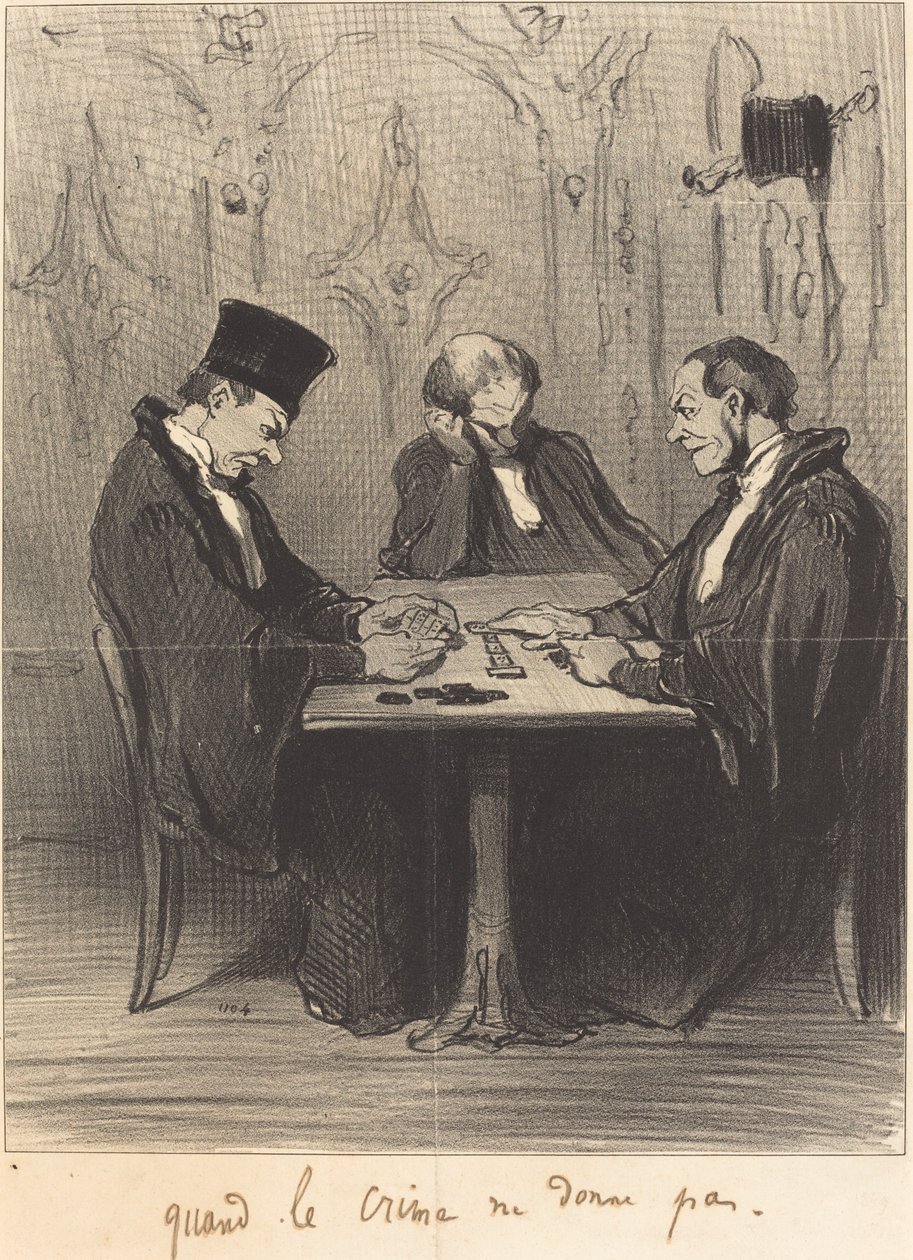 Wanneer de misdaad niet loont door Honoré Daumier