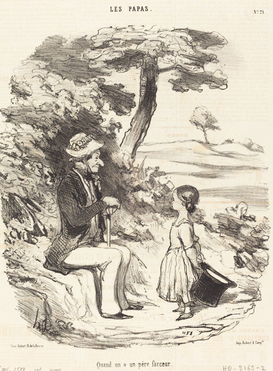 Wanneer Men een Grappige Vader Heeft door Honoré Daumier