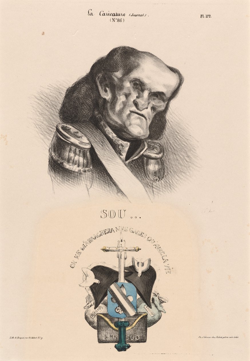 Soult (Maarschalk) door Honoré Daumier