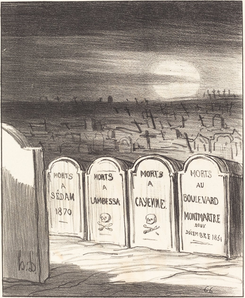 Square Napoléon door Honoré Daumier