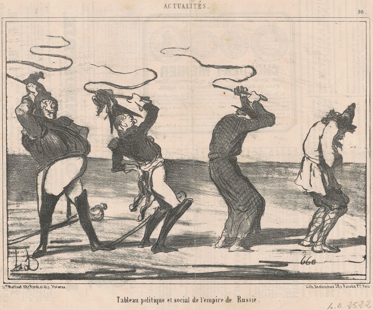 Tableau ... van het Russische Rijk door Honoré Daumier
