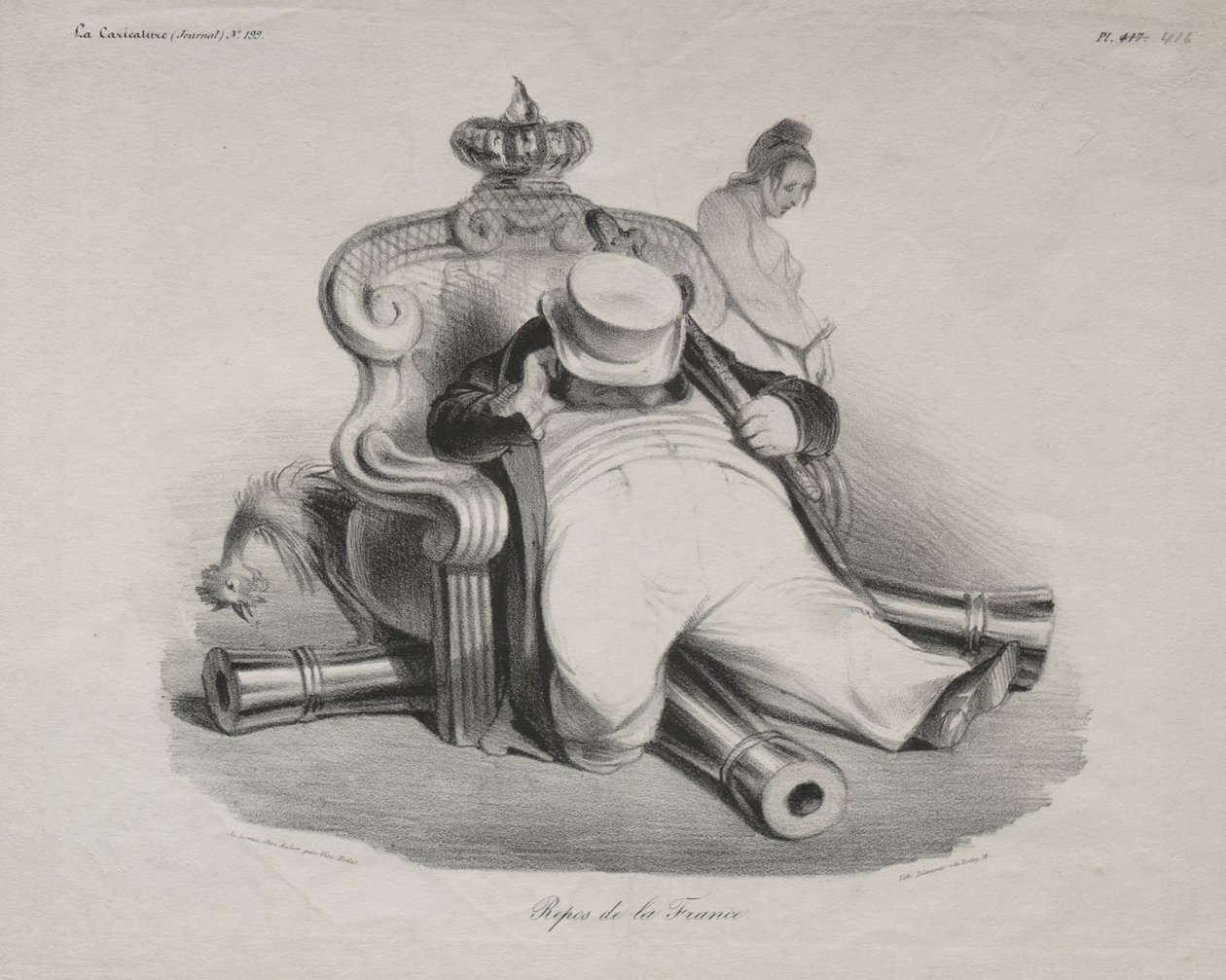 De Rust van Frankrijk door Honoré Daumier