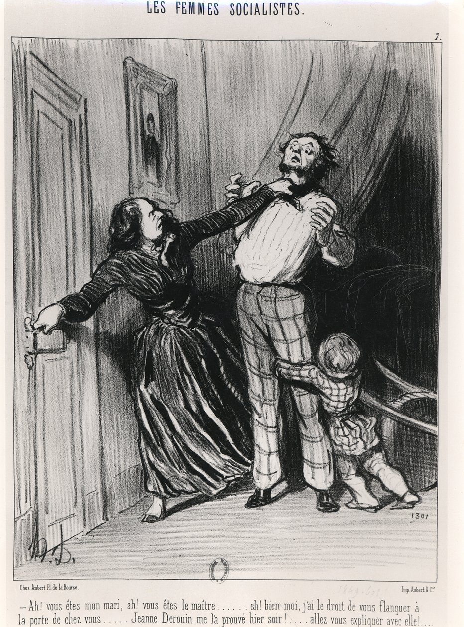 De socialistische vrouwen, 1849 door Honoré Daumier