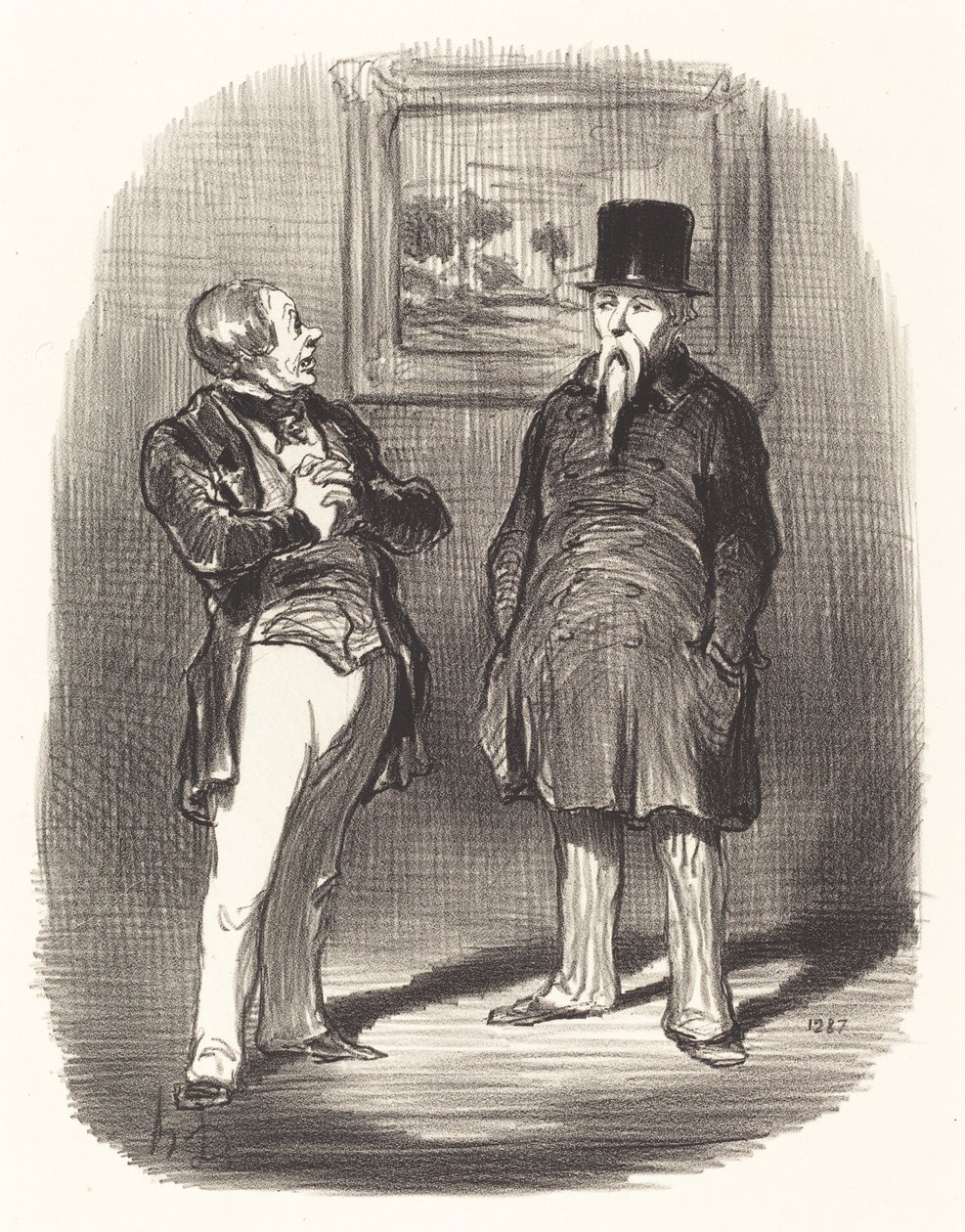 Hé... ik herkende je niet... door Honoré Daumier