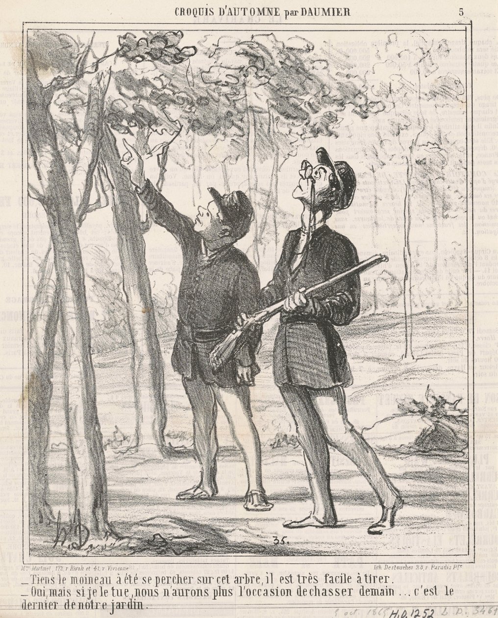 Tiens, de Mus is Verdwenen door Honoré Daumier